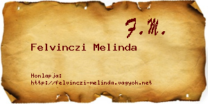 Felvinczi Melinda névjegykártya