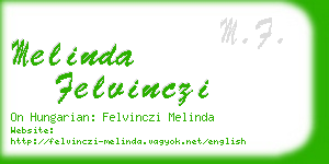 melinda felvinczi business card